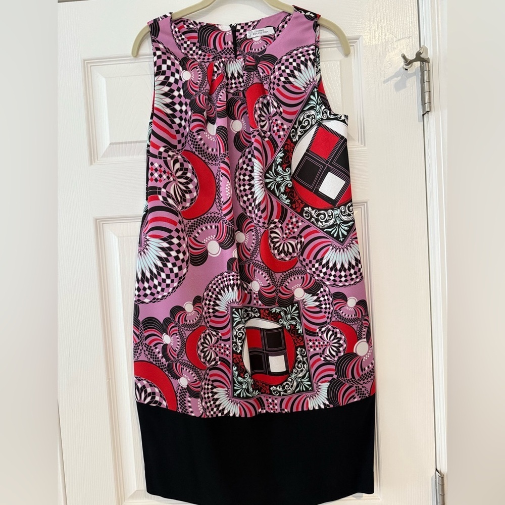 Versace Collection Dress Made In Italy Lined Sleeveless Purple Size 44